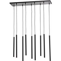 Gebraucht] Emibig Lighting Hängeleuchte Sid Hängelampe Deckenlampe G9 Neunflammig Schwarz B-Ware von EMIBIG LIGHTING