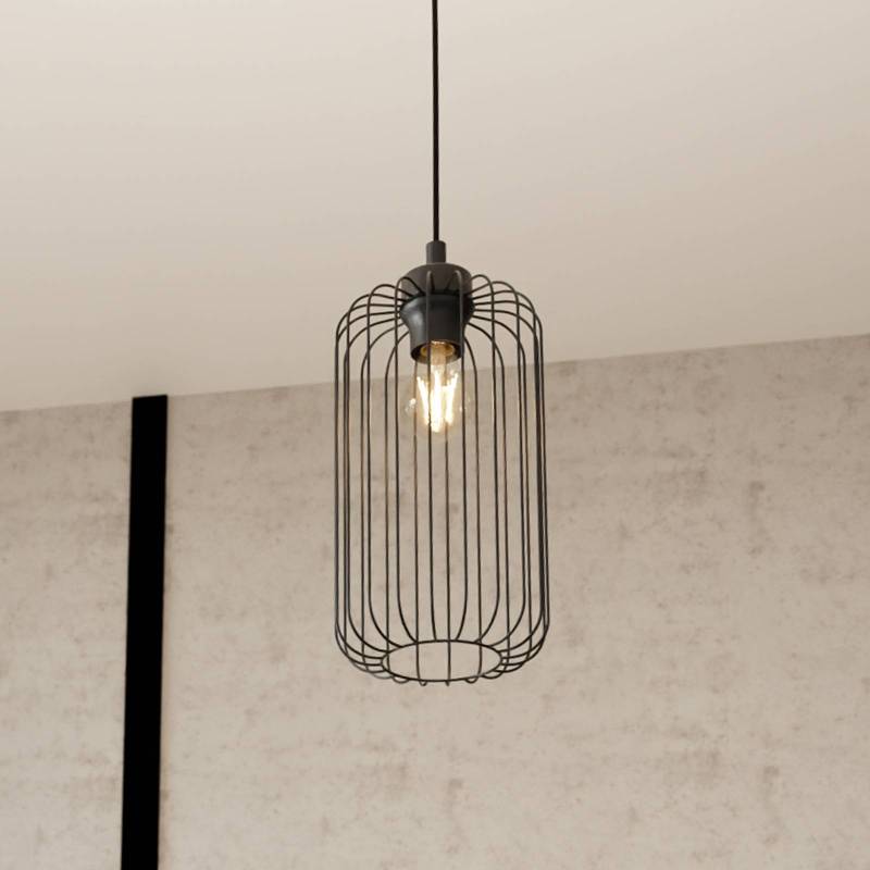 Hängeleuchte Vander, Ø 16 cm, schwarz, Metall, E27 von EMIBIG LIGHTING