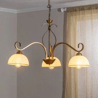 Emibig Lighting - neuwertig] Hängeleuchte Wivara 3, Dreiflammig, Gold Kronleuchter Lampe B-Ware von EMIBIG LIGHTING