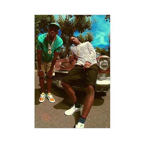 EMIGOS Asap Rocky and Tyler The Creator Musik Leinwand Poster Schlafzimmer Dekor Sport Landschaft Büro Zimmer Dekor Geschenk Unrahmen-Stil 20 x 30 cm von EMIGOS