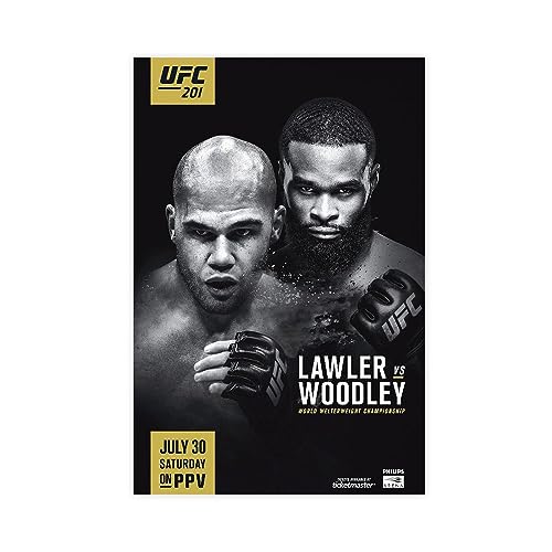 EMIGOS Boxing-UFC 201 Tyron Woodley vs. Robbie Lawler Poster Leinwand Poster Schlafzimmer Dekor Sport Landschaft Büro Zimmer Dekor Geschenk ungerahmt 30 x 45 cm EMIGOS Boxing-UFC 201 Tyron Woodley vs. Robbie Lawler Poster Leinwand Poster Schlafzimmer Dekor Sport Landschaft Büro Zimmer Dekor Geschenk ungerahmt 30 x 45 cm von EMIGOS