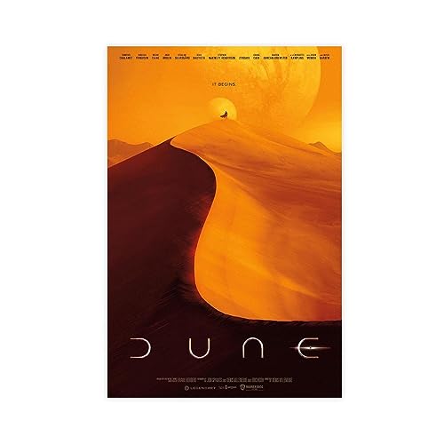 EMIGOS Dune Filmposter auf Leinwand, Schlafzimmer, Dekoration, Sport, Landschaft, Büro, Raumdekoration, Geschenk, ungerahmt, 30 x 45 cm von EMIGOS