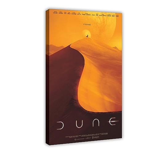 EMIGOS Dune – Filmposter auf Leinwand, Wandkunst, Dekor, Bild, Gemälde für Wohnzimmer, Schlafzimmer, Dekoration, Rahmenstil, 30 x 45 cm von EMIGOS