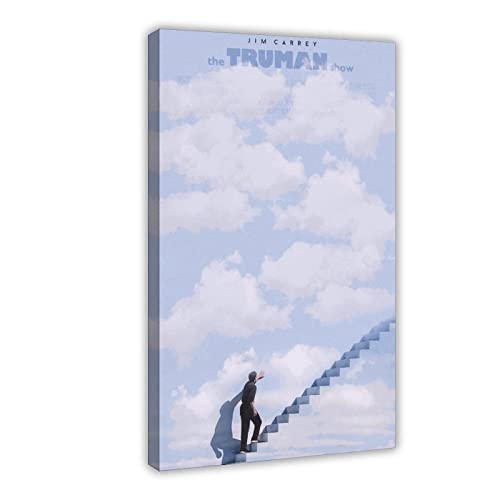 EMIGOS Exklusive Kunst, High Score Film The Truman Show, Poster, 11 Leinwand-Poster, Schlafzimmer, Dekoration, Sport, Landschaft, Büro, Raumdekoration, Geschenk, Rahmen-Stil, 30 x 45 cm von EMIGOS