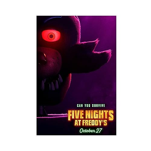 EMIGOS Filmposter "Five Nights at Freddy's", Leinwand-Poster, Wandkunst, Dekor, Bild, Gemälde für Wohnzimmer, Schlafzimmer, Dekoration, ungerahmt, 20 x 30 cm von EMIGOS
