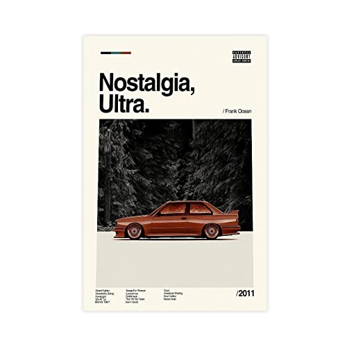 EMIGOS Frank Ocean – Nostalgisches Ultra Musikalbum Poster Leinwand Poster Wandkunst Dekor Druck Bild Gemälde für Wohnzimmer Schlafzimmer Dekoration ungerahmt 40 x 60 cm von EMIGOS