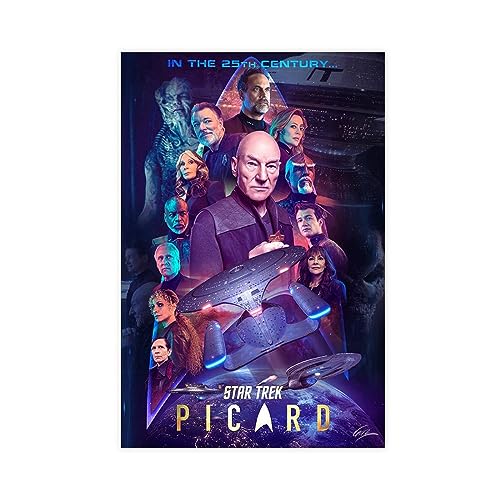 EMIGOS TV-Serie – Picard Staffel 3 Leinwandposter Schlafzimmer Dekor Sport Landschaft Büro Zimmer Dekor Geschenk ungerahmt 20 x 30 cm von EMIGOS