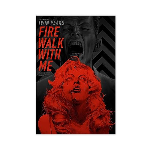 EMIGOS Twin Peaks Fire Walk with Me Filmposter Leinwand Poster Wandkunst Dekor Druck Bild Gemälde für Wohnzimmer Schlafzimmer Dekoration ungerahmt 40 x 60 cm von EMIGOS