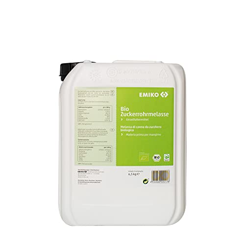 Emiko Bio Zuckerrohrmelasse reich an Mineralien und Kohlenhydraten - 6,5 kg von Emiko