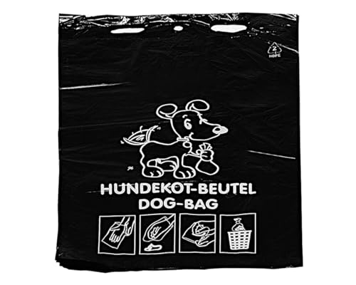 DEISS 55825 - HDPE Hundekotbeutel SCHWARZ- 50 Stk. auf Block/Recycling-HDPE/Emil Deiss/Kottüten von EMIL DEISS KG