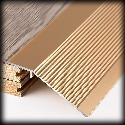 EMISOO Boden Übergangsstreifen Innen Türschwellen Übergangsprofil Vinyl Böden/Laminat/Fliesen Übergangsschiene Ausgleichsprofil Aus Aluminiuml - Für 1-4cm Höhenausgleich (Color : C, Size : L:90cm (3 von EMISOO