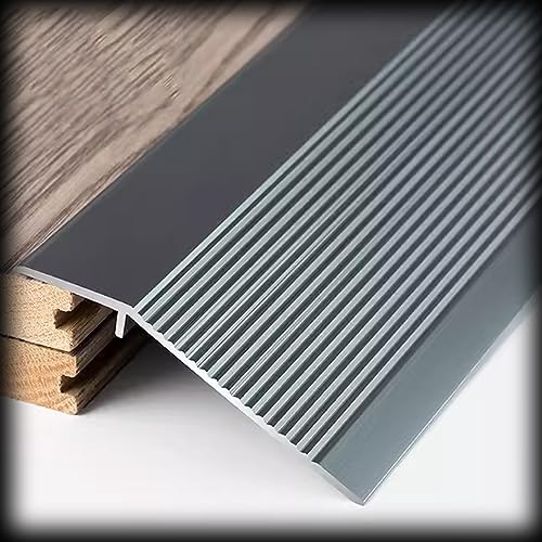 EMISOO Boden Übergangsstreifen Innen Türschwellen Übergangsprofil Vinyl Böden/Laminat/Fliesen Übergangsschiene Ausgleichsprofil Aus Aluminiuml - Für 1-4cm Höhenausgleich (Color : D, Size : L:90cm (3 von EMISOO
