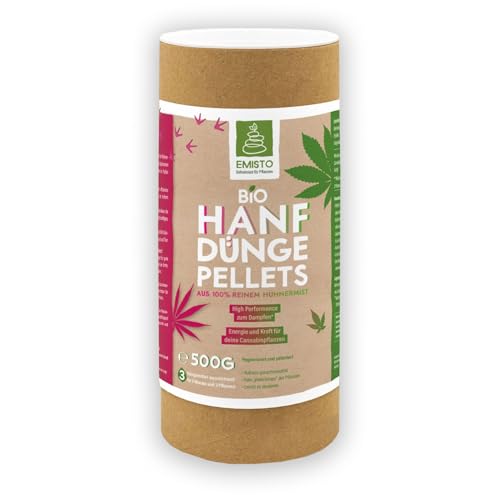 EMISTO | BIO Hanf Dünger | Organische Hanf Dünge Pellets | Bio Dünger Hanf Set - Chemiefrei | 500 g von EMISTO