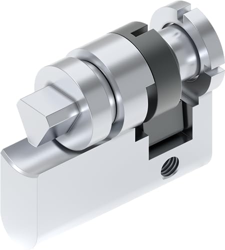EMKA 1x 8mm Dreikant Halbzylinder 10/30 mit Schlüssel Zylinderschloss 40mm verchromt Garagentor Müllbehälter Absperrpfosten 1109-SU31 EMKA 1x 8mm Dreikant Halbzylinder 10/30 mit Schlüssel Zylinderschloss 40mm verchromt Garagentor Müllbehälter Absperrpfosten 1109-SU31 von EMKA