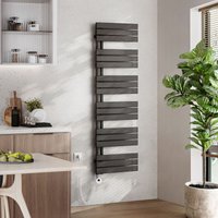 Emke - Badheizkörper Elektrisch mit Thermostat, Handtuchheizkörper Elektrisch Panel Handtuchhalter Handtuchtrokner inkl Heizstab mit timer, von EMKE
