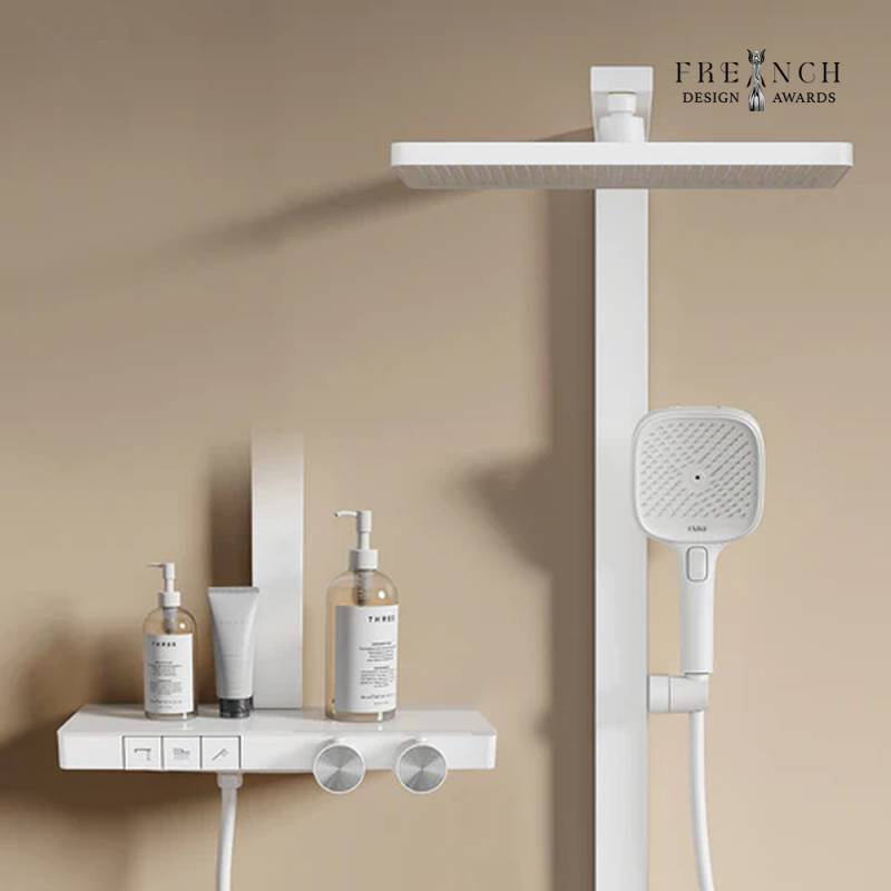 Duschsystem mit Thermostat, Regendusche & einstellbarem Wasserdurchfluss von EMKE