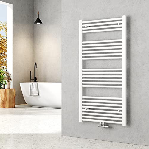 EMKE Badheizkörper 120 x 60 cm, Handtuchheizkörper Mittelanschluss Handtuchtrockner Badheizkörper Handtuchhalter Handtuchwärmer Heizkörper Bad Handtuchheizung Weiß 598 Watt EMKE Badheizkörper 120 x 60 cm, Handtuchheizkörper Mittelanschluss Handtuchtrockner Badheizkörper Handtuchhalter Handtuchwärmer Heizkörper Bad Handtuchheizung Weiß 598 Watt von EMKE