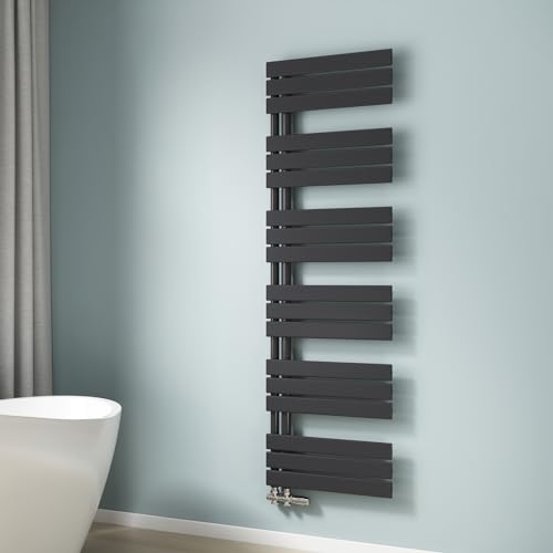 EMKE Badheizkörper 160x50 cm, Handtuchheizkörper Seitenanschlusss Handtuchwärmer Badheizkörper Handtuchhalter Handtuchtrockner Bad Heizkörper Flach Handtuchheizung Schwarz 794W EMKE Badheizkörper 160x50 cm, Handtuchheizkörper Seitenanschlusss Handtuchwärmer Badheizkörper Handtuchhalter Handtuchtrockner Bad Heizkörper Flach Handtuchheizung Schwarz 794W von EMKE