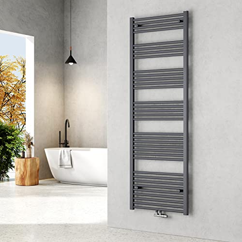EMKE Badheizkörper 180 x 60 cm, Handtuchheizkörper Mittelanschluss Handtuchtrockner Badheizkörper Handtuchhalter Handtuchwärmer Heizkörper Bad Handtuchheizung Anthrazit 860 Watt EMKE Badheizkörper 180 x 60 cm, Handtuchheizkörper Mittelanschluss Handtuchtrockner Badheizkörper Handtuchhalter Handtuchwärmer Heizkörper Bad Handtuchheizung Anthrazit 860 Watt von EMKE