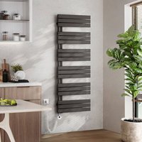 EMKE Badheizkörper Elektrisch mit Thermostat, Handtuchheizkörper Elektrisch Panel Handtuchhalter Handtuchtrokner inkl Heizstab mit timer, Anthrazit, EMKE Badheizkörper Elektrisch mit Thermostat, Handtuchheizkörper Elektrisch Panel Handtuchhalter Handtuchtrokner inkl Heizstab mit timer, Anthrazit, von EMKE