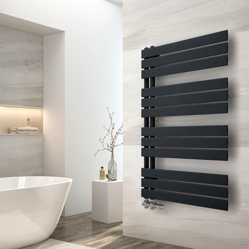 EMKE Badheizkörper 1041x600 mm, Handtuchheizkörper Seitenanschluss Badheizkörper Handtuchhalter Handtuchwärmer Handtuchtrockner Heizkörper Flach Bad Handtuchheizung Schwarz 639W EMKE Badheizkörper 1041x600 mm, Handtuchheizkörper Seitenanschluss Badheizkörper Handtuchhalter Handtuchwärmer Handtuchtrockner Heizkörper Flach Bad Handtuchheizung Schwarz 639W von EMKE