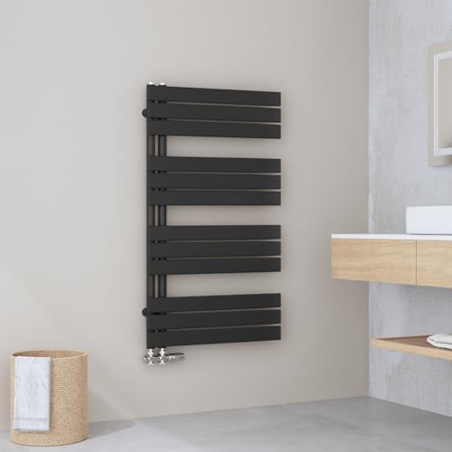 EMKE Badheizkörper Handtuchhalter 1320x600 mm, Handtuchheizkörper Seitenanschlusss Handtuchwärmer Handtuchtrockner Bad Heizkörper Flach Handtuchheizung Schwarz 798W EMKE Badheizkörper Handtuchhalter 1320x600 mm, Handtuchheizkörper Seitenanschlusss Handtuchwärmer Handtuchtrockner Bad Heizkörper Flach Handtuchheizung Schwarz 798W von EMKE