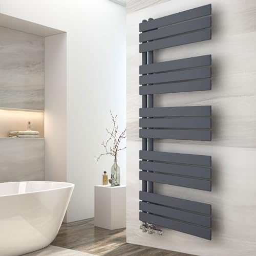 EMKE Badheizkörper 1320x500 mm, Handtuchheizkörper Seitenanschluss Badheizkörper Handtuchhalter Handtuchwärmer Handtuchtrockner Heizkörper Flach Bad Handtuchheizung Anthrazit 695W EMKE Badheizkörper 1320x500 mm, Handtuchheizkörper Seitenanschluss Badheizkörper Handtuchhalter Handtuchwärmer Handtuchtrockner Heizkörper Flach Bad Handtuchheizung Anthrazit 695W von EMKE