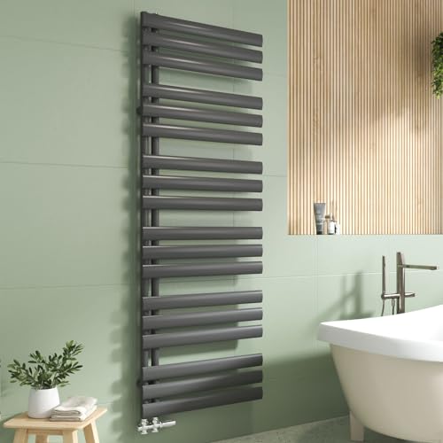 EMKE Oval Badheizkörper Handtuchhalter 1740x600 mm, Handtuchheizkörper Seitenanschluss Handtuchwärmer Handtuchtrockner Heizkörper Bad Anthrazit 823 Watt EMKE Oval Badheizkörper Handtuchhalter 1740x600 mm, Handtuchheizkörper Seitenanschluss Handtuchwärmer Handtuchtrockner Heizkörper Bad Anthrazit 823 Watt von EMKE