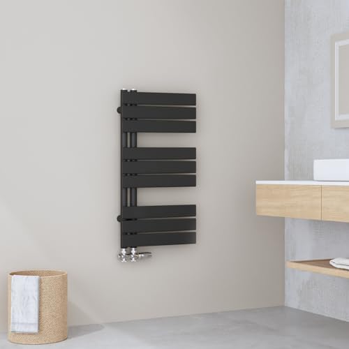 EMKE Badheizkörper Handtuchhalter 762x400 mm, Handtuchheizkörper Seitenanschlusss Handtuchwärmer Handtuchtrockner Bad Heizkörper Flach Handtuchheizung Schwarz 342W EMKE Badheizkörper Handtuchhalter 762x400 mm, Handtuchheizkörper Seitenanschlusss Handtuchwärmer Handtuchtrockner Bad Heizkörper Flach Handtuchheizung Schwarz 342W von EMKE