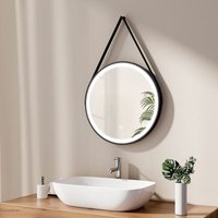 EMKE Badspiegel mit Beleuchtung Badspiegel Rund ф50cm Badezimmerspiegel mit Touch (Type C) von EMKE