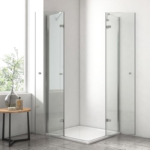 EMKE Duschkabine 80 x 80 x 185 cm Pendeltür mit Seitenwand, Duschabtrennung Duschtür Falttür Faltbar Drehfalttür Duschkabinen, 5mm Duschwand Glas Fertigdusche Komplettdusche EMKE Duschkabine 80 x 80 x 185 cm Pendeltür mit Seitenwand, Duschabtrennung Duschtür Falttür Faltbar Drehfalttür Duschkabinen, 5mm Duschwand Glas Fertigdusche Komplettdusche von EMKE