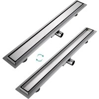 Duschrinne Edelstahl Komplettset Befliesbar Bodenablauf Dusche Siphon mit Geruchsstop und Haarsieb Randablauf, Duschablauf Ablaufrinne Dusche Duschrinne Edelstahl Komplettset Befliesbar Bodenablauf Dusche Siphon mit Geruchsstop und Haarsieb Randablauf, Duschablauf Ablaufrinne Dusche von EMKE