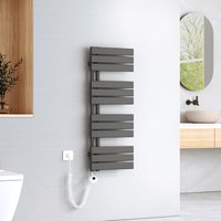 Elektrisch Badheizkörper Plattenheizkörper Handtuchhalter Handtuchtrokner Handtuchheizkörper inkl Heizstab mit timer Anthrazit 1041x400mm - Emke Elektrisch Badheizkörper Plattenheizkörper Handtuchhalter Handtuchtrokner Handtuchheizkörper inkl Heizstab mit timer Anthrazit 1041x400mm - Emke von EMKE