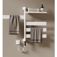 EMKE Elektrischer Handtuchhalter 45x76 cm Weiß Handtuchtrockner mit Temperaturregler und Zeitsteuerung 180° Drehbar mit Ablage APP und Sprachsteuerung EMKE Elektrischer Handtuchhalter 45x76 cm Weiß Handtuchtrockner mit Temperaturregler und Zeitsteuerung 180° Drehbar mit Ablage APP und Sprachsteuerung von EMKE