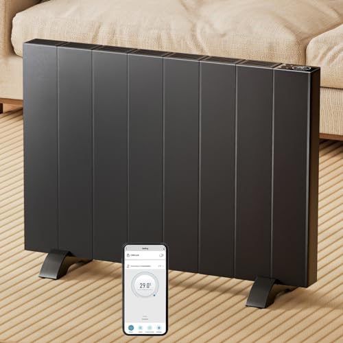 EMKE Elektroheizung Konvektor-Heizung Energiesparend Standgerät oder Wandmontag Anthrazit Elektroheizkörper 1500W mit LCD-Display, Wochenzeitschaltuhr, Anwendung Fernbedienung Heizung Elektrisch EMKE Elektroheizung Konvektor-Heizung Energiesparend Standgerät oder Wandmontag Anthrazit Elektroheizkörper 1500W mit LCD-Display, Wochenzeitschaltuhr, Anwendung Fernbedienung Heizung Elektrisch von EMKE