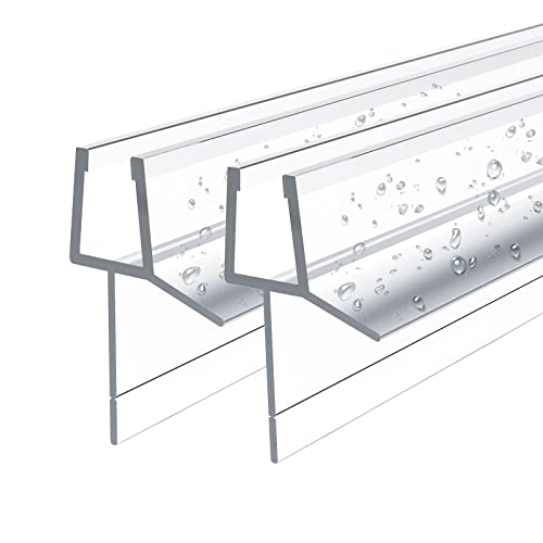 EMKE Duschdichtung Ersatzdichtung Dichtkeder Für 4-6mm Glasdicke Wasserabweiser 600mm Duschtürdichtung Duschkabine Mit 4mm Abreißbare Dichtungslippe (Höhe 16mm) 1 Stücke von EMKE