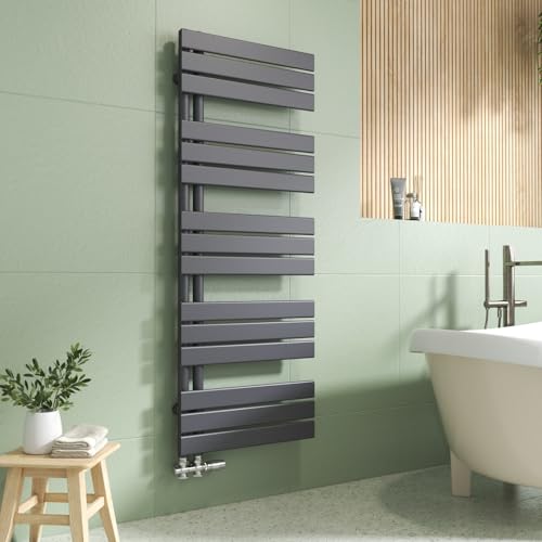 EMKE Handtuchheizkörper Seitenanschluss 1320x500 mm, Badheizkörper Handtuchhalter Handtuchwärmer Handtuchtrockner Badezimmer Heizkörper Flach Handtuchheizung Anthrazit 695W EMKE Handtuchheizkörper Seitenanschluss 1320x500 mm, Badheizkörper Handtuchhalter Handtuchwärmer Handtuchtrockner Badezimmer Heizkörper Flach Handtuchheizung Anthrazit 695W von EMKE