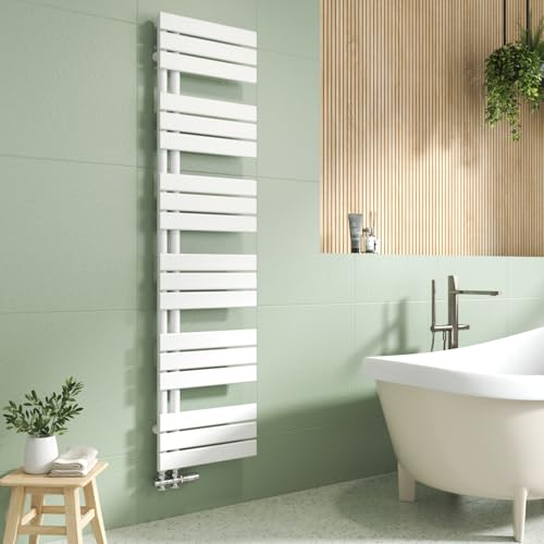 EMKE Handtuchheizkörper Seitenanschluss 1599x400 mm, Badheizkörper Handtuchhalter Handtuchwärmer Handtuchtrockner Badezimmer Heizkörper Flach Handtuchheizung Weiß 684 Watt EMKE Handtuchheizkörper Seitenanschluss 1599x400 mm, Badheizkörper Handtuchhalter Handtuchwärmer Handtuchtrockner Badezimmer Heizkörper Flach Handtuchheizung Weiß 684 Watt von EMKE