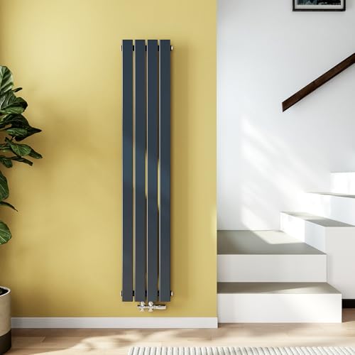 EMKE Heizkörper 160 x 30 cm, Badezimmer Heizkörper Einlagig Vertikal Röhrenheizkörper Mittelanschluss Paneelheizkörper Schmal Hoch Wandheizkörper Anthrazit 557W EMKE Heizkörper 160 x 30 cm, Badezimmer Heizkörper Einlagig Vertikal Röhrenheizkörper Mittelanschluss Paneelheizkörper Schmal Hoch Wandheizkörper Anthrazit 557W von EMKE