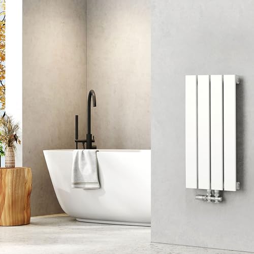 EMKE Heizkörper Klein 600x300mm Weiß, Design Heizkörper Flach für Badezimmer Flachheizkörper Einlagig, Vertikal Heizkörper Bad Paneelheizkörper Mittelanschluss 233W EMKE Heizkörper Klein 600x300mm Weiß, Design Heizkörper Flach für Badezimmer Flachheizkörper Einlagig, Vertikal Heizkörper Bad Paneelheizkörper Mittelanschluss 233W von EMKE