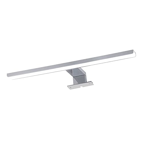 EMKE LED Spiegelleuchte Bad 40cm 8W 6000K IP44 Schutzart, Kaltweiß Spiegellampe Badezimmer Spiegelleuchten 85-260V Spannungsbereich, Badspiegelleuchten Badezimmerspiegel Spiegellampen Chrom von EMKE