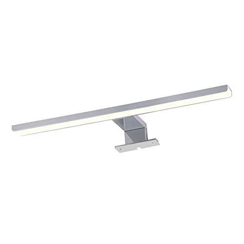 EMKE LED Spiegelleuchte Badezimmer 40cm 8W 4200K IP44 Schutzart, Spiegellampe Bad Spiegelleuchten Neutralweiß 85-260V Spannungsbereich, Badspiegelleuchten Badezimmerspiegel Spiegellampen Chrom von EMKE
