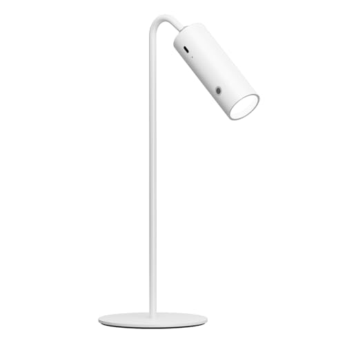 EMKE LED Tischlampe kabellos, 6-in-1 Wiederaufladbare Tischlampen, dimmbar, mit Touch LED, weiß, Tischlampe Outdoor, 3 Farbmodi, 360° einstellbare magnetische Wandleuchte, USB-C von EMKE