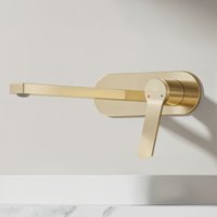 EMKE Wand-Waschtischarmatur inklusive Grundkörper 288 x 210 x 70 mm Champagnergold Mischbatterie für Waschbecken Wasserhahn Bad EMKE Wand-Waschtischarmatur inklusive Grundkörper 288 x 210 x 70 mm Champagnergold Mischbatterie für Waschbecken Wasserhahn Bad von EMKE