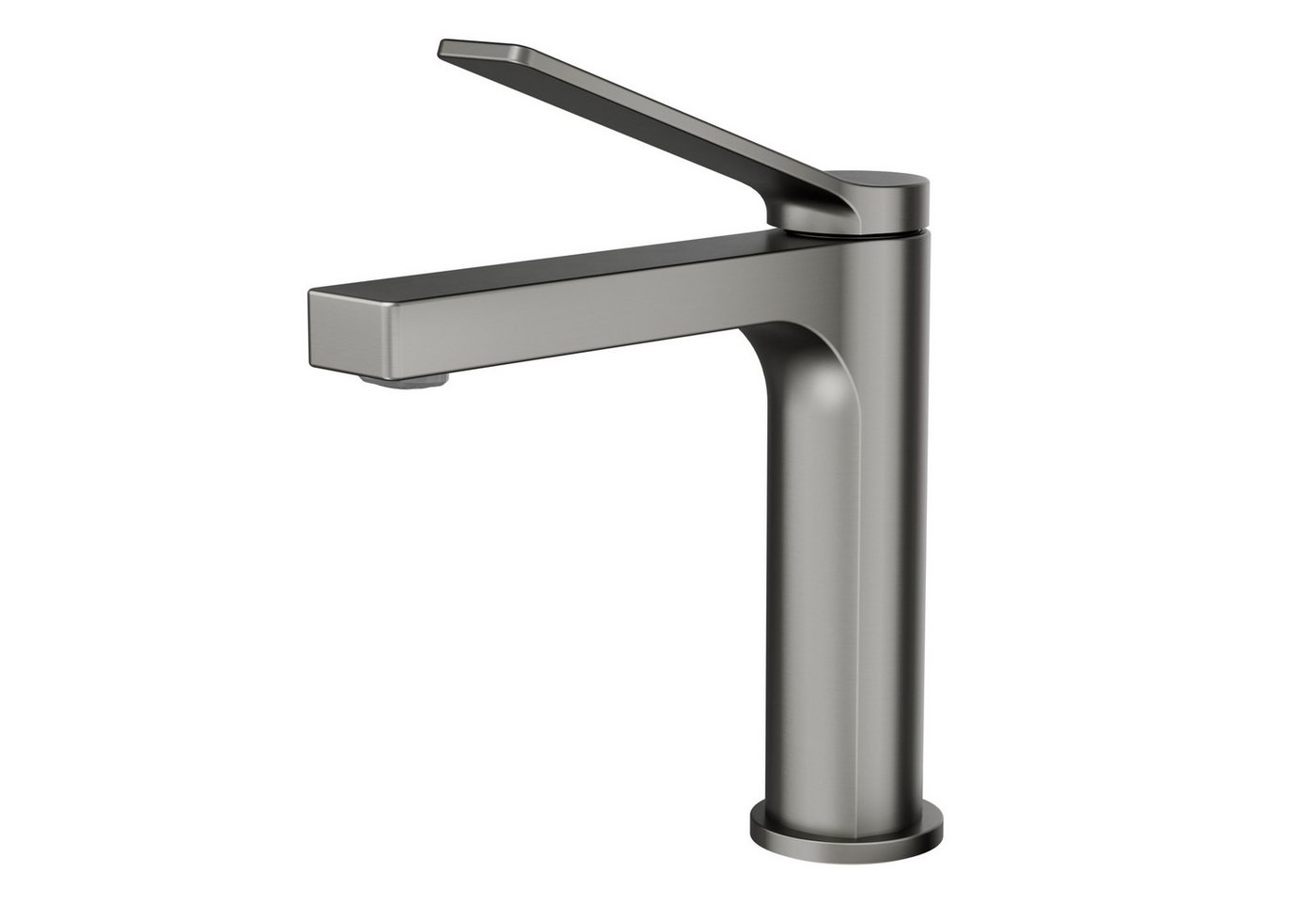 EMKE Waschtischarmatur Badezimmer Mischbatterien Einhebel Wasserhahn für Aufsatzbecken Kupfer (Mischbatterie) Höhe 12,5 cm, mit heißes und kaltes Wasser, chrom/Schwarz/Rose Gold/Weiß von EMKE