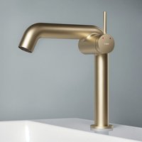 EMKE Wasserhahn Bad 222 x 200 x 76 mm Champagnergold Badarmatur mit Luftsprudler Waschtischarmatur Mischbatterie Waschbecken-Armatur EMKE Wasserhahn Bad 222 x 200 x 76 mm Champagnergold Badarmatur mit Luftsprudler Waschtischarmatur Mischbatterie Waschbecken-Armatur von EMKE