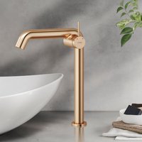 EMKE Wasserhahn Bad Rosengold 332 x 220 x 76 mm Badarmatur mit Luftsprudler Waschtischarmatur Mischbatterie Waschbecken-Armatur EMKE Wasserhahn Bad Rosengold 332 x 220 x 76 mm Badarmatur mit Luftsprudler Waschtischarmatur Mischbatterie Waschbecken-Armatur von EMKE