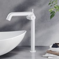 EMKE Wasserhahn Bad Weiß Matt 332 x 220 x 76 mm Badarmatur mit Luftsprudler Waschtischarmatur Mischbatterie Waschbecken-Armatur EMKE Wasserhahn Bad Weiß Matt 332 x 220 x 76 mm Badarmatur mit Luftsprudler Waschtischarmatur Mischbatterie Waschbecken-Armatur von EMKE