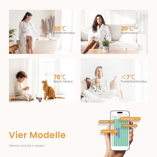 EMKE WiFi Intelligenter Badheizkörper Handtuchhalter Elektrisch 1320x600 mm, Handtuchheizkörper Elektrisch mit Thermostat Elektrischer Handtuchwärmer mit Heizstab Anthrazit 800W EMKE WiFi Intelligenter Badheizkörper Handtuchhalter Elektrisch 1320x600 mm, Handtuchheizkörper Elektrisch mit Thermostat Elektrischer Handtuchwärmer mit Heizstab Anthrazit 800W von EMKE