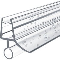 Ersatzdichtung Wasserabweiser Duschdichtung Schwallschutz Duschkabine Bad, für 7-8mm Glas 1000mm, 1 Stück - Emke von EMKE